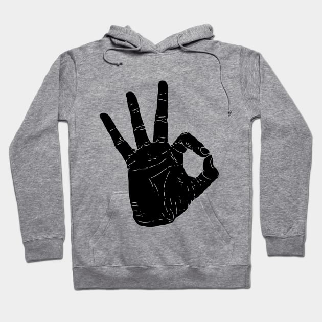 Okay hand gesture Hoodie by keeplooping